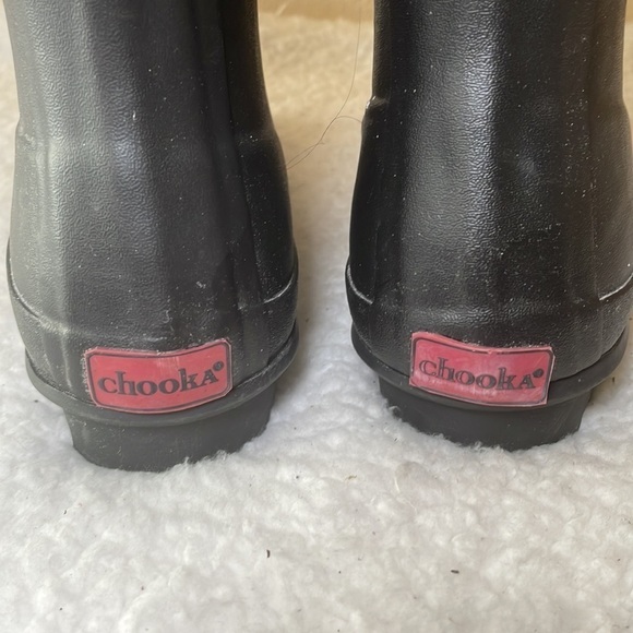 CHOOKA Classic Mid Calf Racer Herringbone Rain Boot Size 9 - Picture 3 of 10